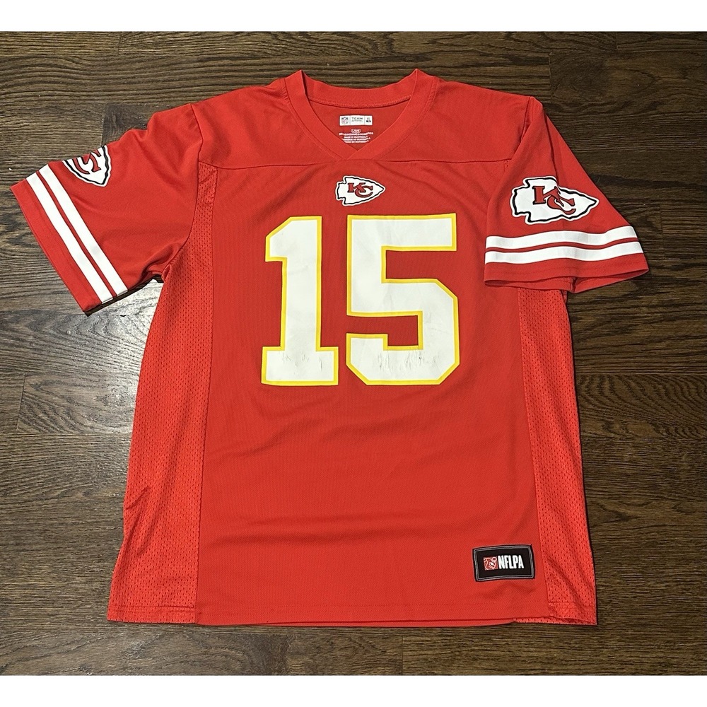 NFL Patrick Mahomes #15 Jersey Kansas City Chiefs NFLPA Mens Large Team Apparel